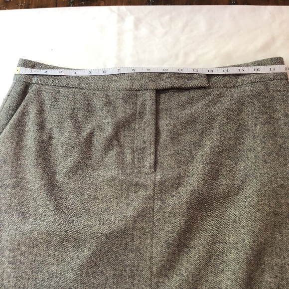 J. Crew chevron wool blend A-line skirt - Picture 5 of 8